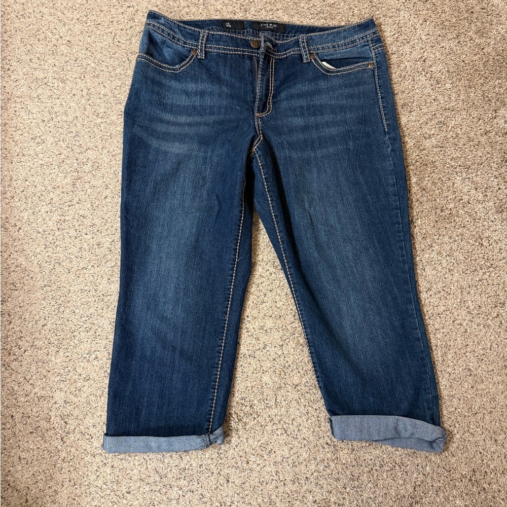 Nine West Dark Blue Ankle Jeans